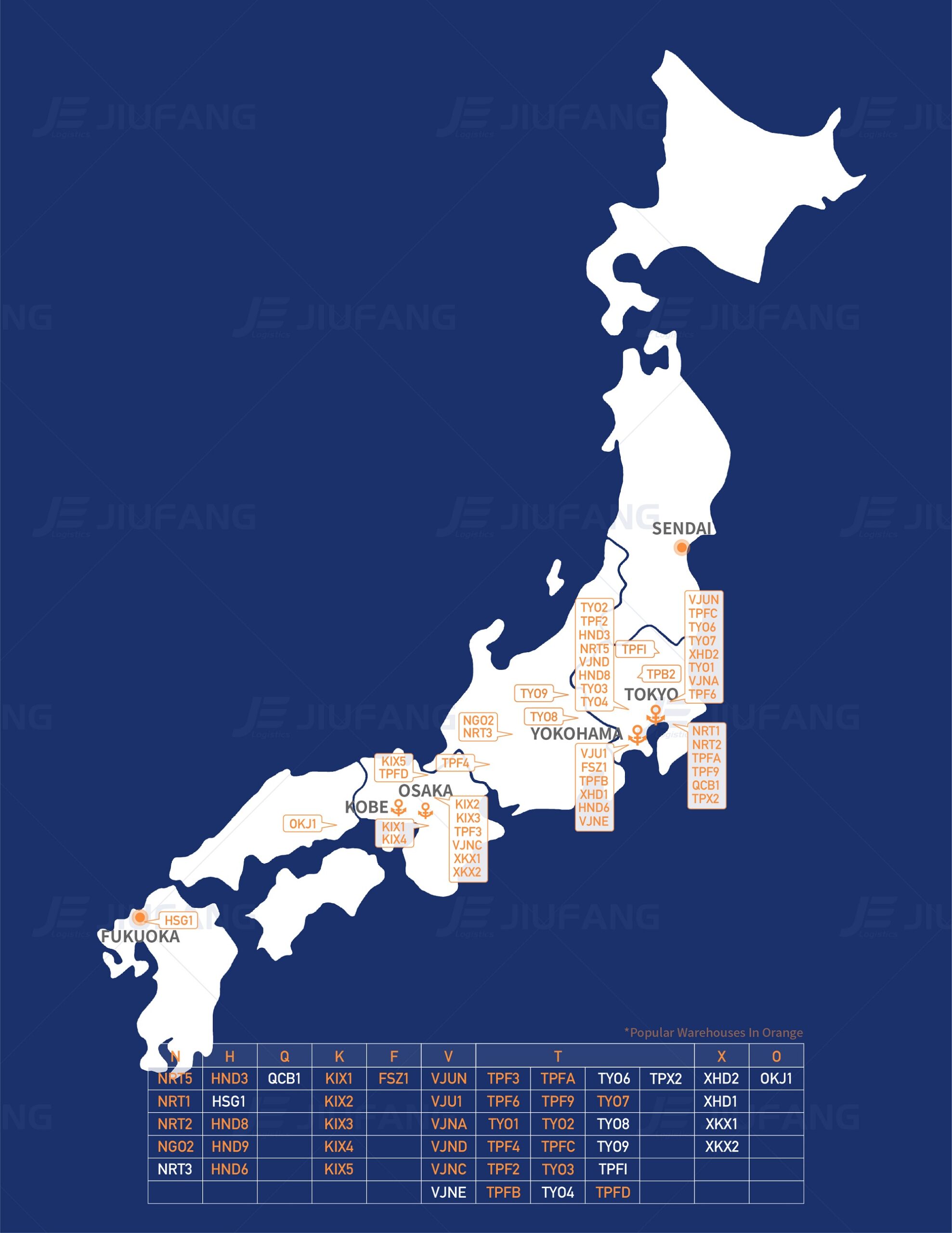 Amazon FBA Warehouse Map